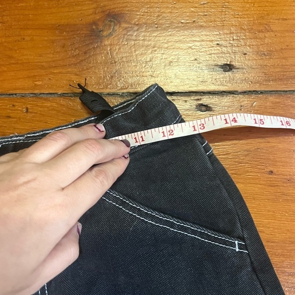 J Galt Brandy Melville Small Womens black Crispina jeans wide leg 90s y2k - Picture 7 of 10